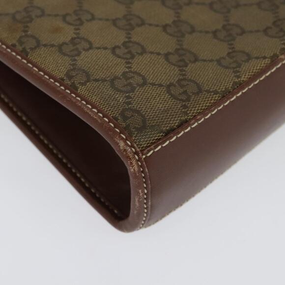 GUCCI GG Canvas Shoulder Bag Brown Gold 004 49 004 49 - Picture 12 of 16